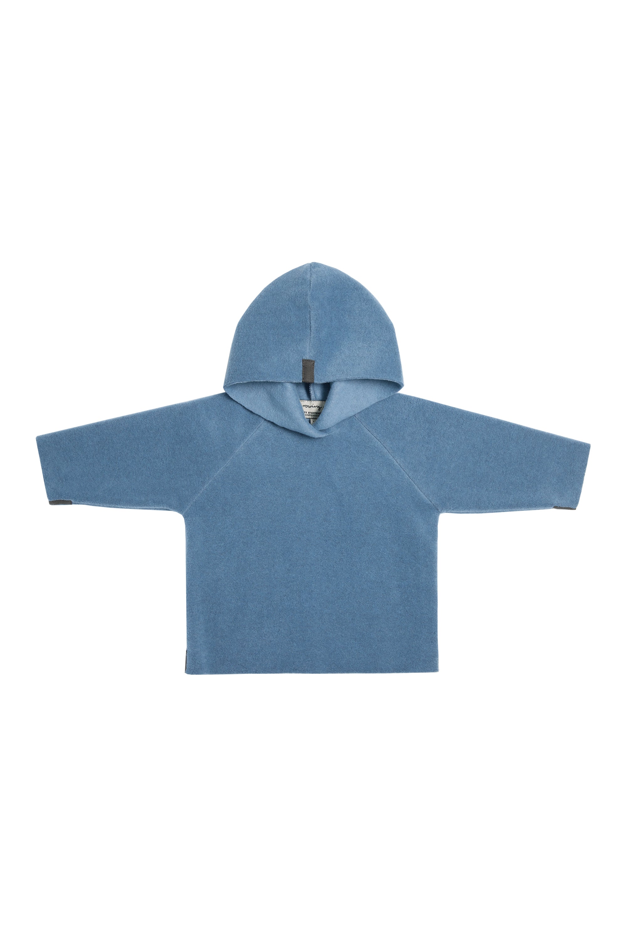 GROWING UP FLEECE BLOUSE HOOD BABY - 108 GU BLUSER DUSTY BLUE 794