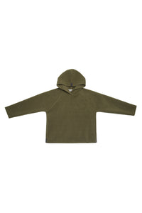 FLEECE BLOUSE HOOD CHILD - 108 - MOSS
