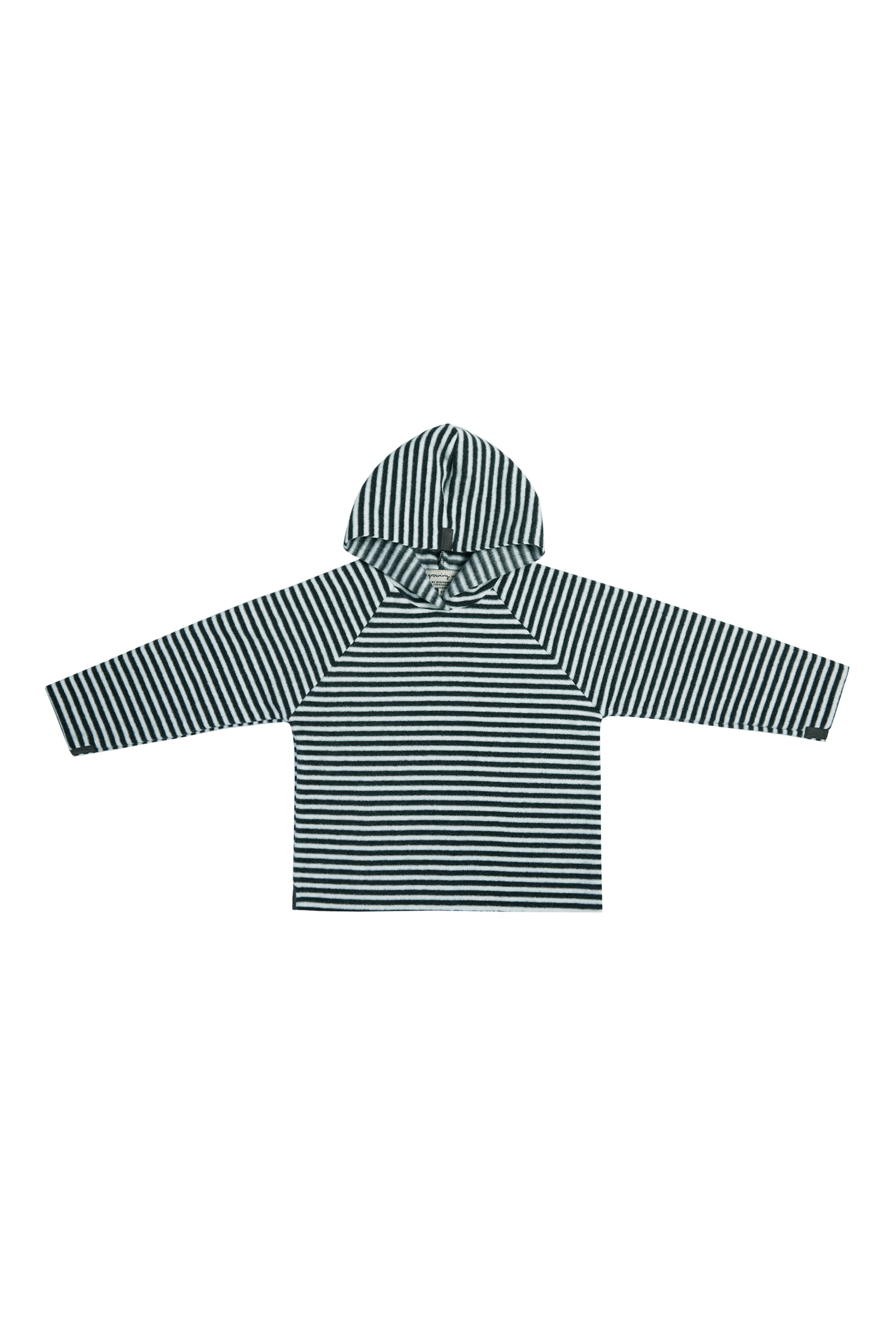 GROWING UP FLEECE BLOUSE HOOD CHILD - 108 GU BLUSER STRIPES B&W 673
