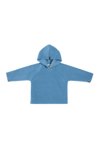 FLEECE BLOUSE HOOD TODDLER -108 - DUSTY BLUE