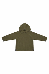 FLEECE BLOUSE HOOD TODDLER -108 - MOSS