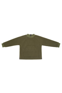 FLEECE BLOUSE POCKET CHILD - 109 - MOSS/MOSS
