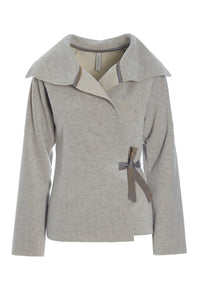 FLEECE CARDIGAN TAFT BAND - 7146 - SAND