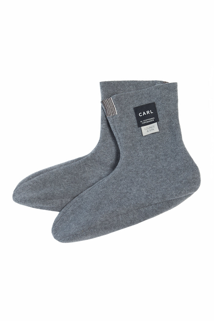 CARL BY STEFFENSEN COPENHAGEN FLEECE SOCKS MEN - 2025C L & S ACCESSORIES GREY 905