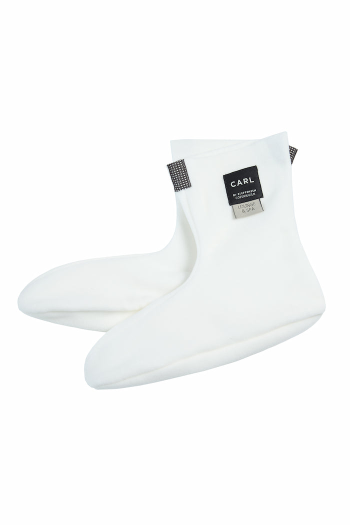 CARL BY STEFFENSEN COPENHAGEN FLEECE SOCKS MEN - 2025C L & S ACCESSORIES OFF WHITE 802