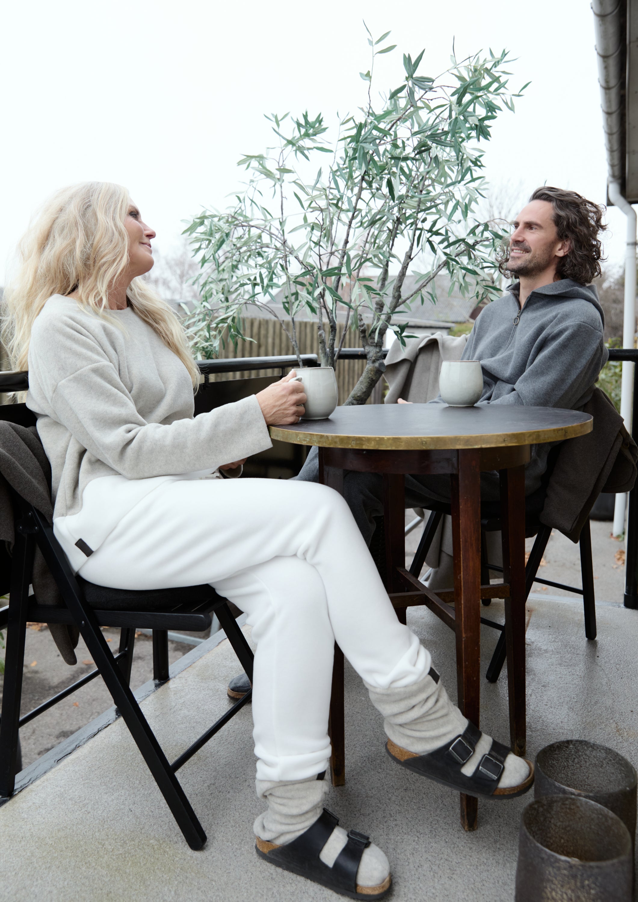 HENRIETTE STEFFENSEN COPENHAGEN FLEECE SOCKS WOMEN - 4090 L & S ACCESSORIES SAND 805