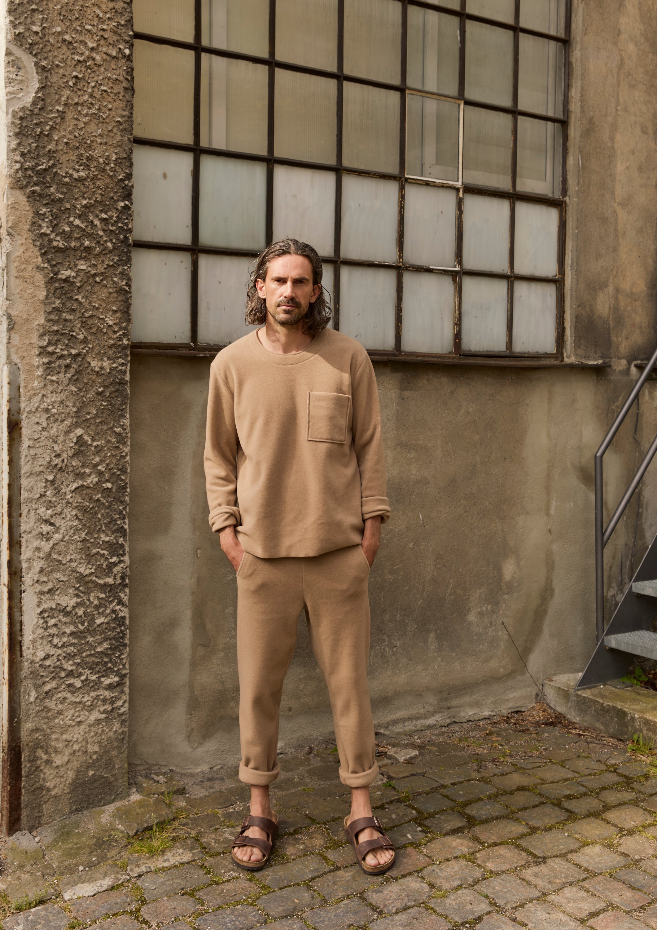 CARL BY STEFFENSEN COPENHAGEN FLEECE TROUSERS - 1051C BUKSER CAMEL 815