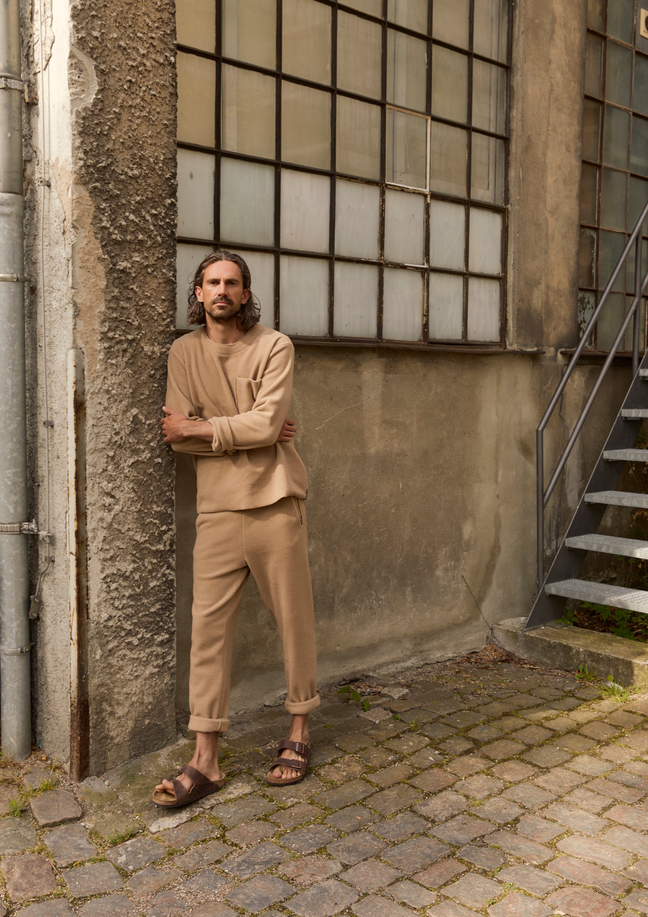 CARL BY STEFFENSEN COPENHAGEN FLEECE TROUSERS - 1051C BUKSER CAMEL 815