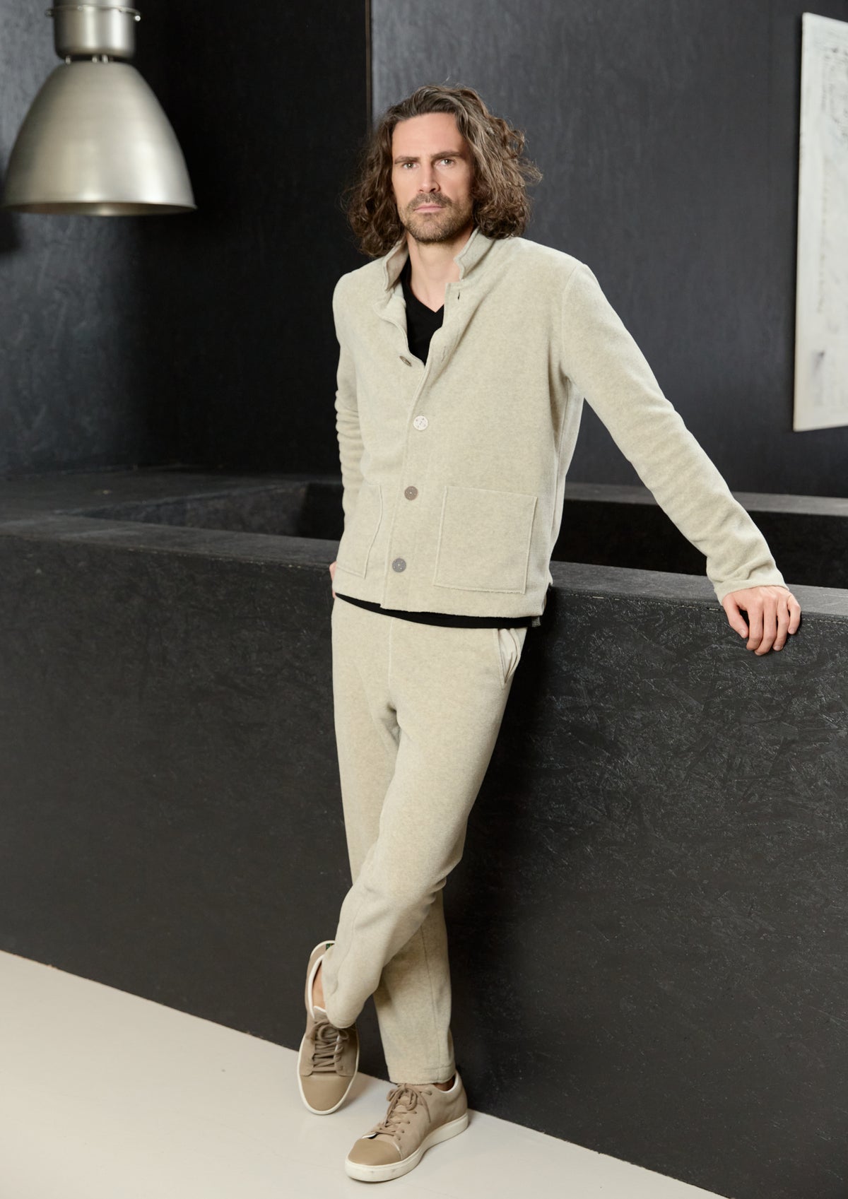 CARL BY STEFFENSEN COPENHAGEN FLEECE TROUSERS - 1051C BUKSER SAND 805