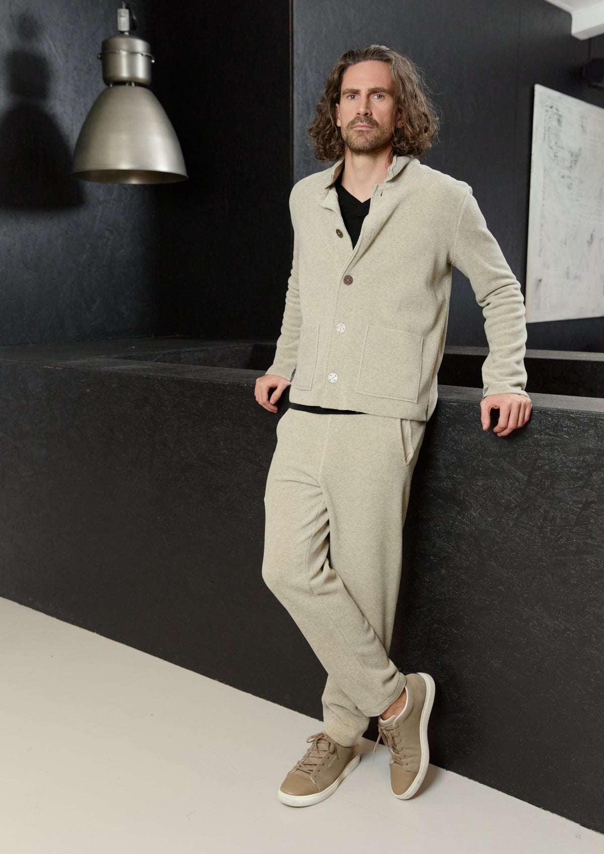 CARL BY STEFFENSEN COPENHAGEN FLEECE TROUSERS - 1051C BUKSER SAND 805
