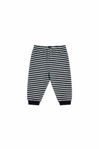 FLEECE TROUSERS BABY - 216 - STRIPES B&W