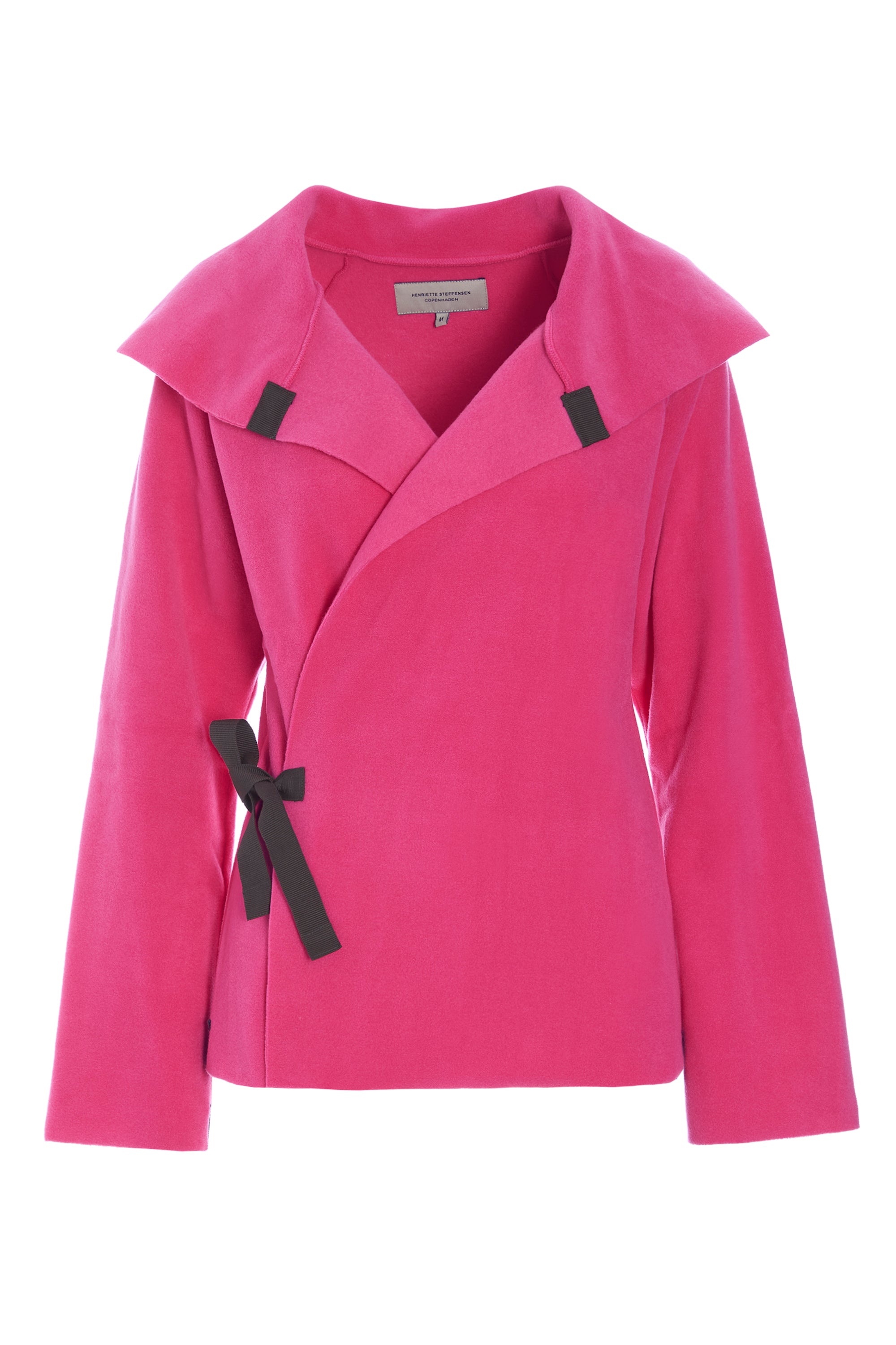 HENRIETTE STEFFENSEN COPENHAGEN FLEECE WRAP CARDIGAN - 7146 CARDIGANS PINK 369