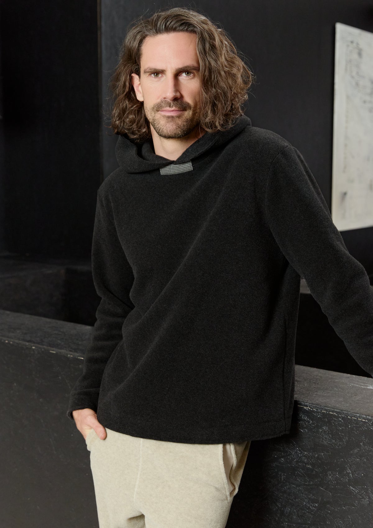 CARL BY STEFFENSEN COPENHAGEN HOODIE - 1059C BLOUSES & SWEATERS SOFT BLACK 914