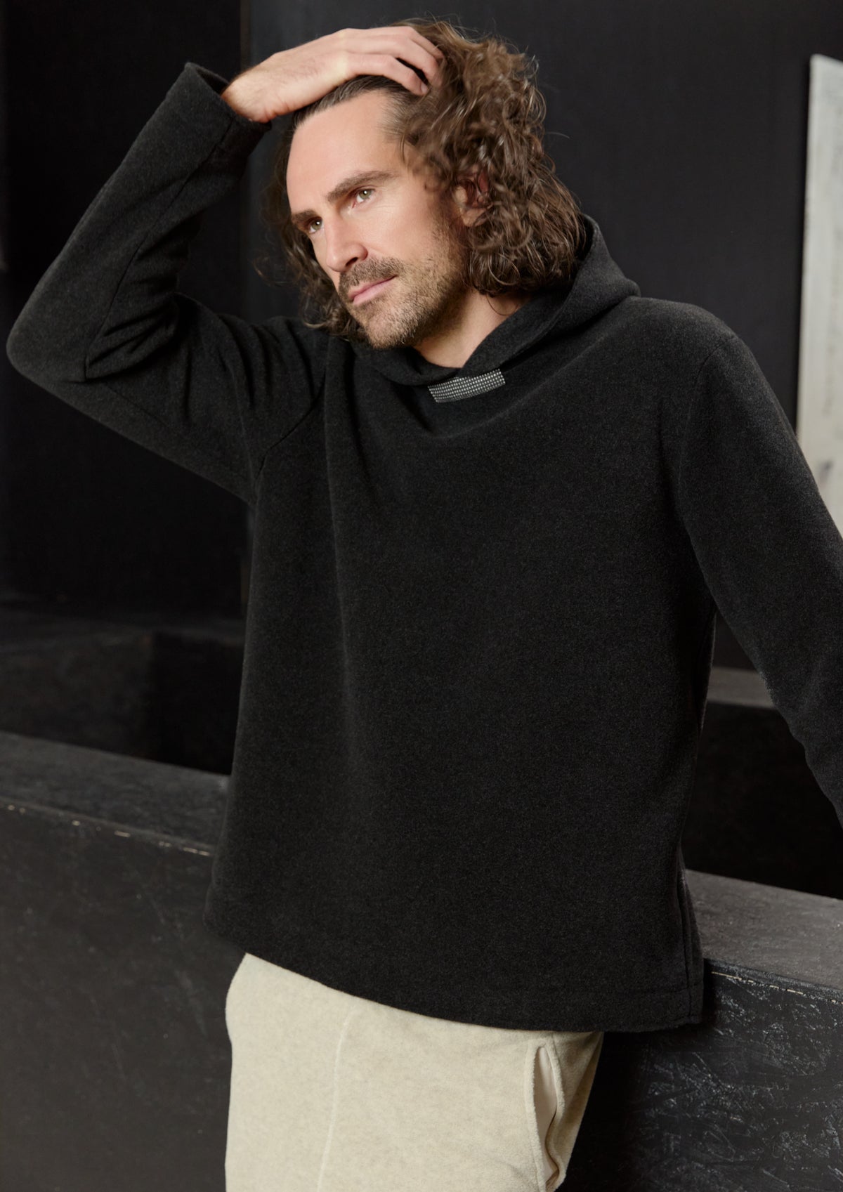 CARL BY STEFFENSEN COPENHAGEN HOODIE - 1059C BLOUSES & SWEATERS SOFT BLACK 914