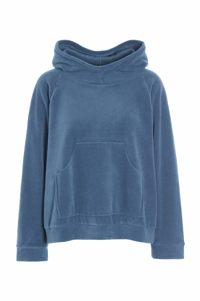 HENRIETTE STEFFENSEN COPENHAGEN HOODIE - 1383 HOODIES DUSTY BLUE 794