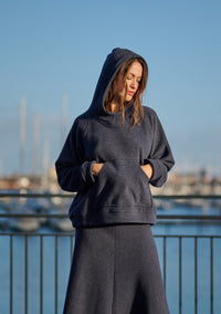 HOODIE - 1383 - EVENING BLUE