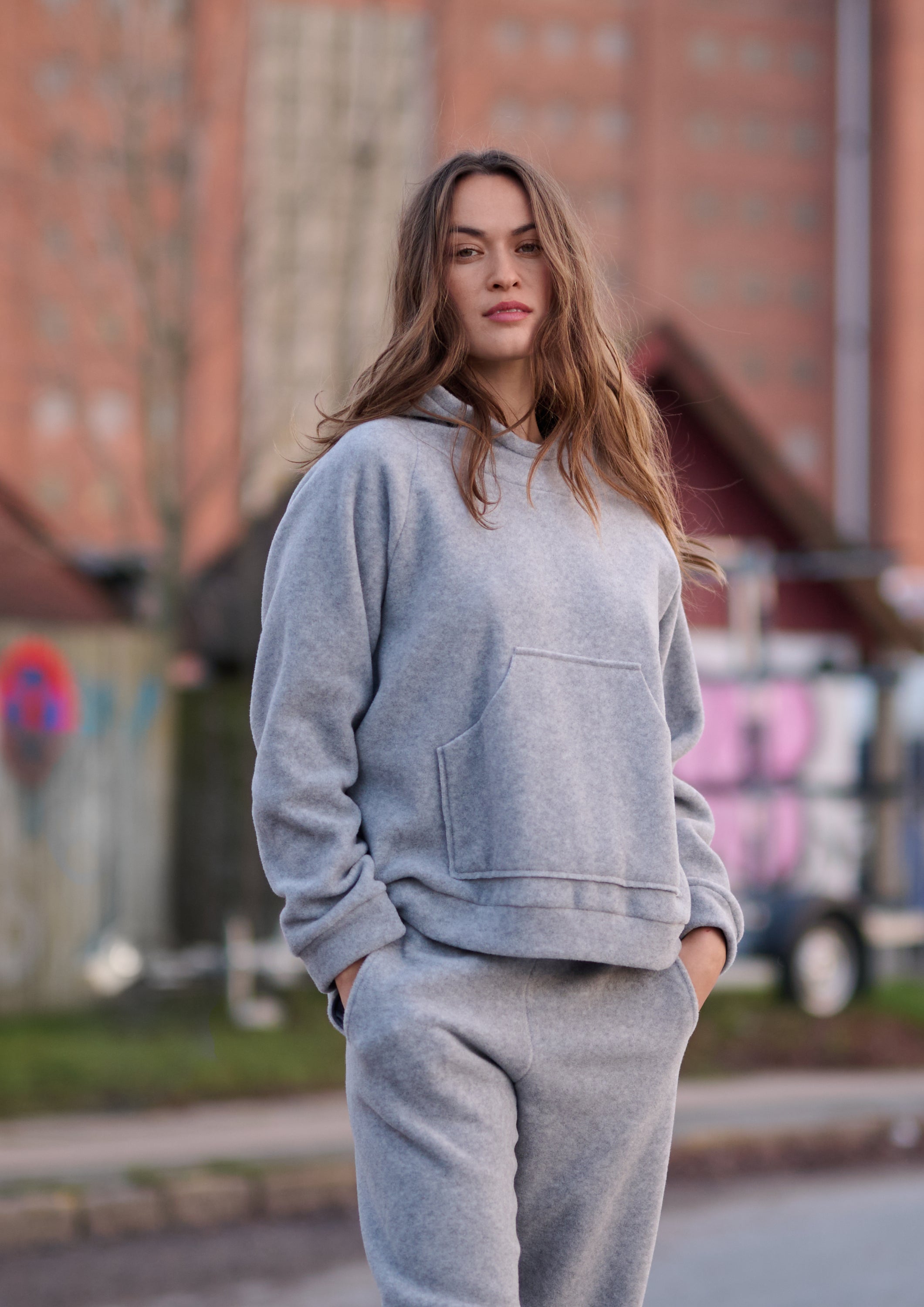 HENRIETTE STEFFENSEN COPENHAGEN HOODIE - 1383 HOODIES LIGHT GREY 876