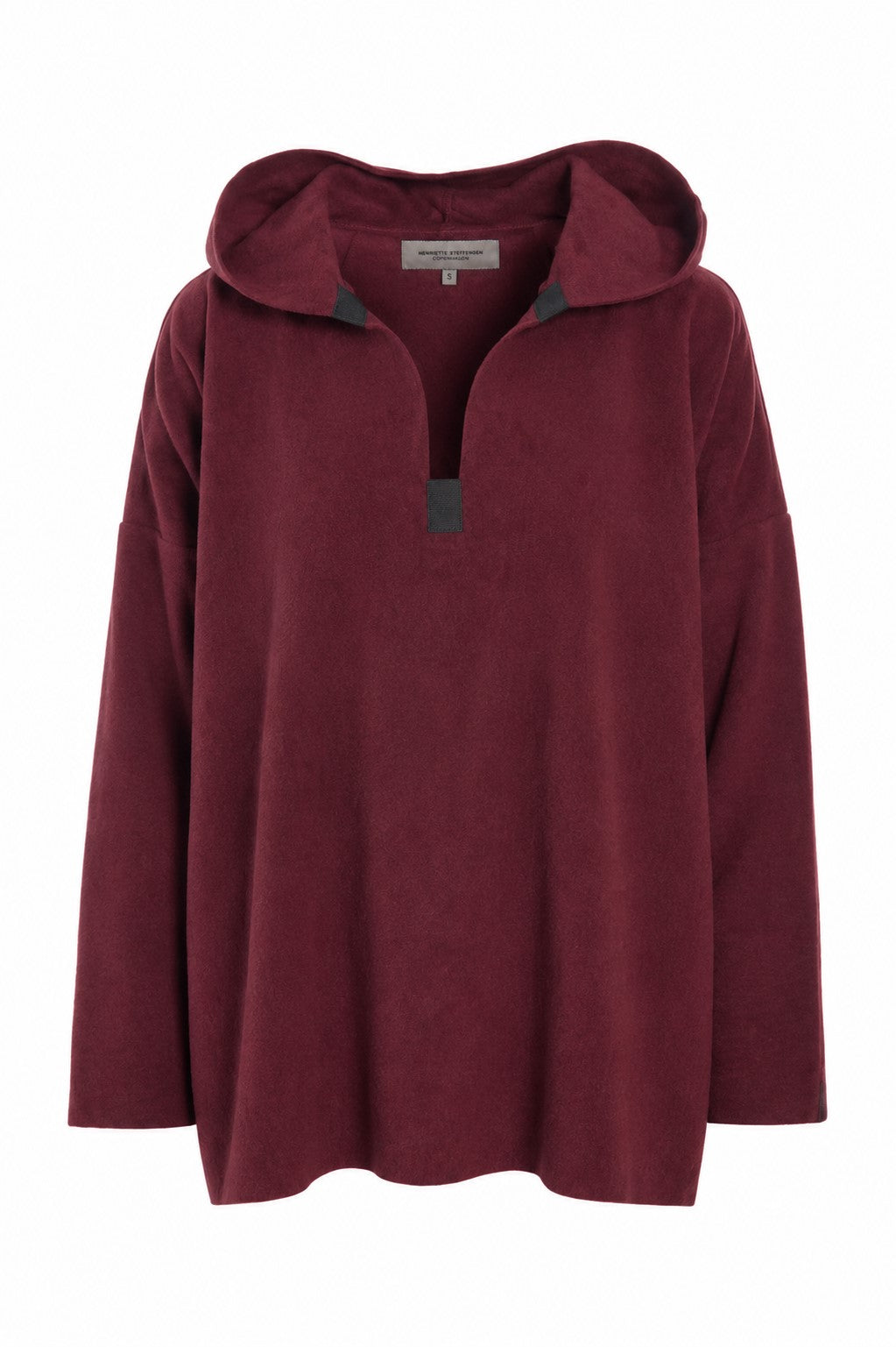 HENRIETTE STEFFENSEN COPENHAGEN HOODIE - 1413 BLUSER BORDEAUX 474