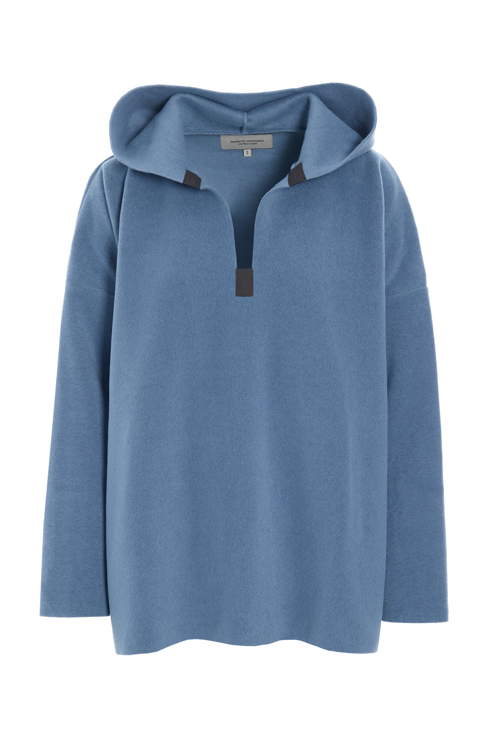 HENRIETTE STEFFENSEN COPENHAGEN HOODIE - 1413 BLUSER DUSTY BLUE 794