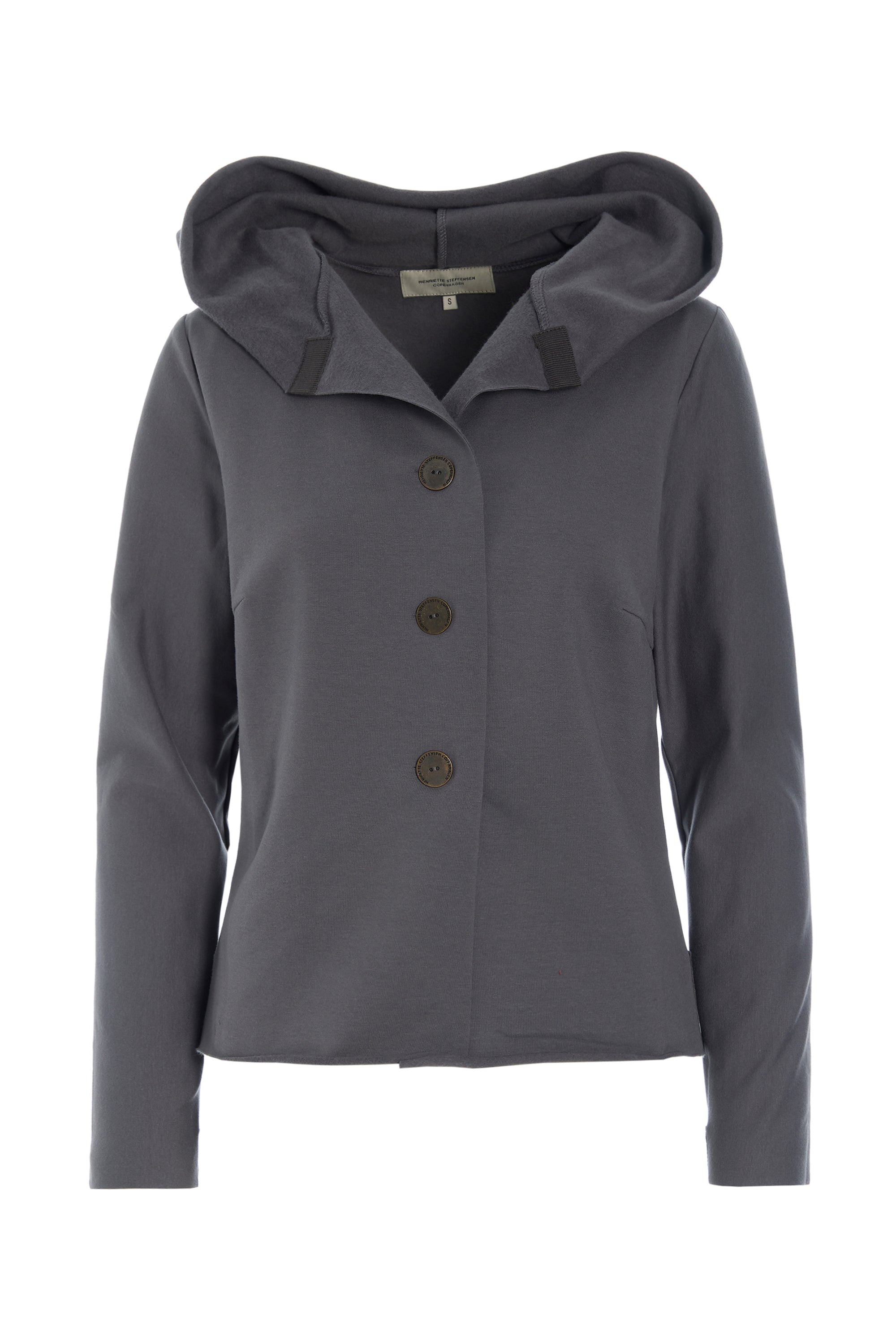 HENRIETTE STEFFENSEN COPENHAGEN HOODIE BLOUSE - 71021 BLUSER GREY 905