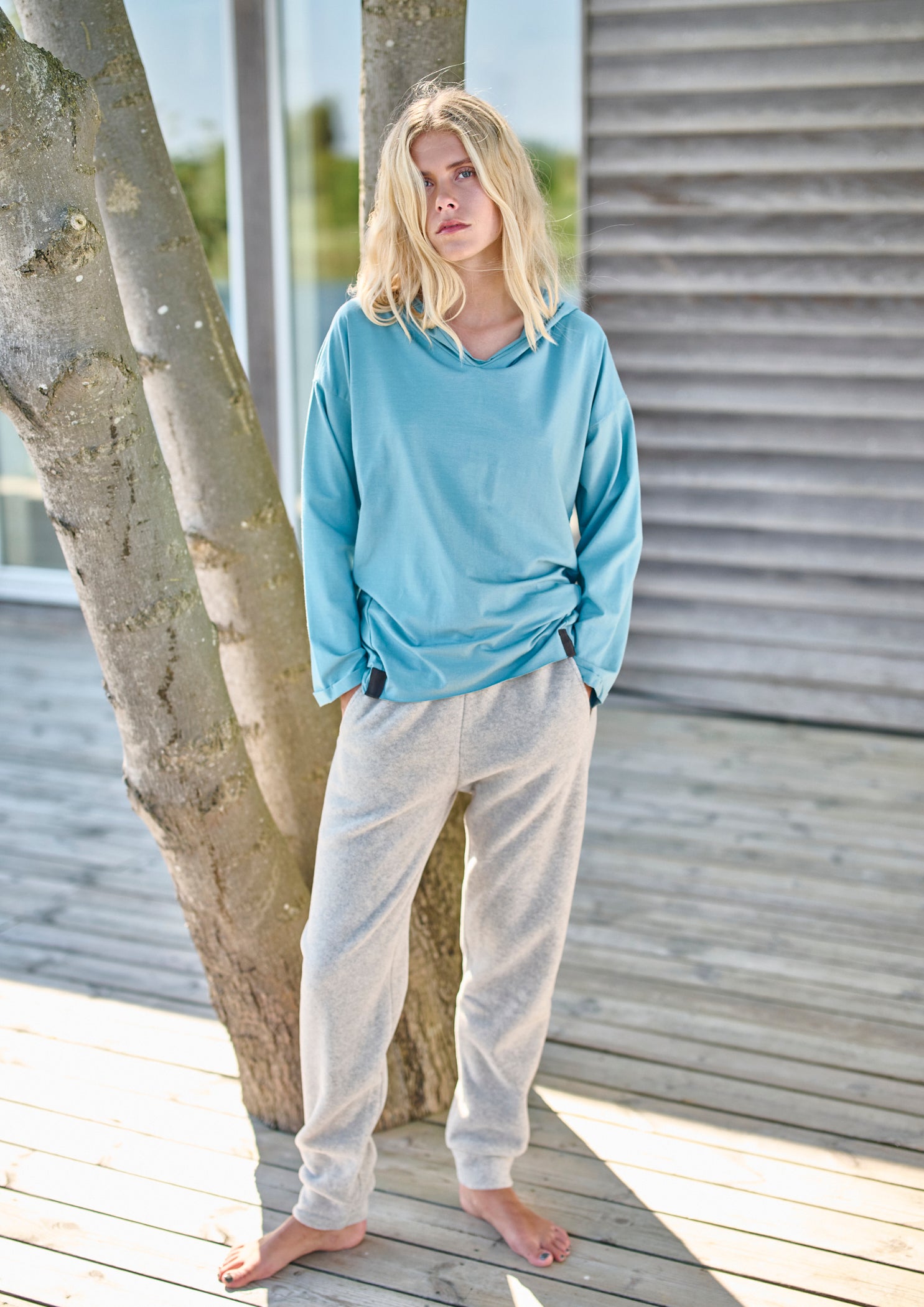 HENRIETTE STEFFENSEN COPENHAGEN HOODIE BLOUSE - 96067 HOODIES SALVIE 670