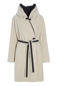 HOODIE COAT REVERSIBLE - 7132 - KIT/SOFT BLACK