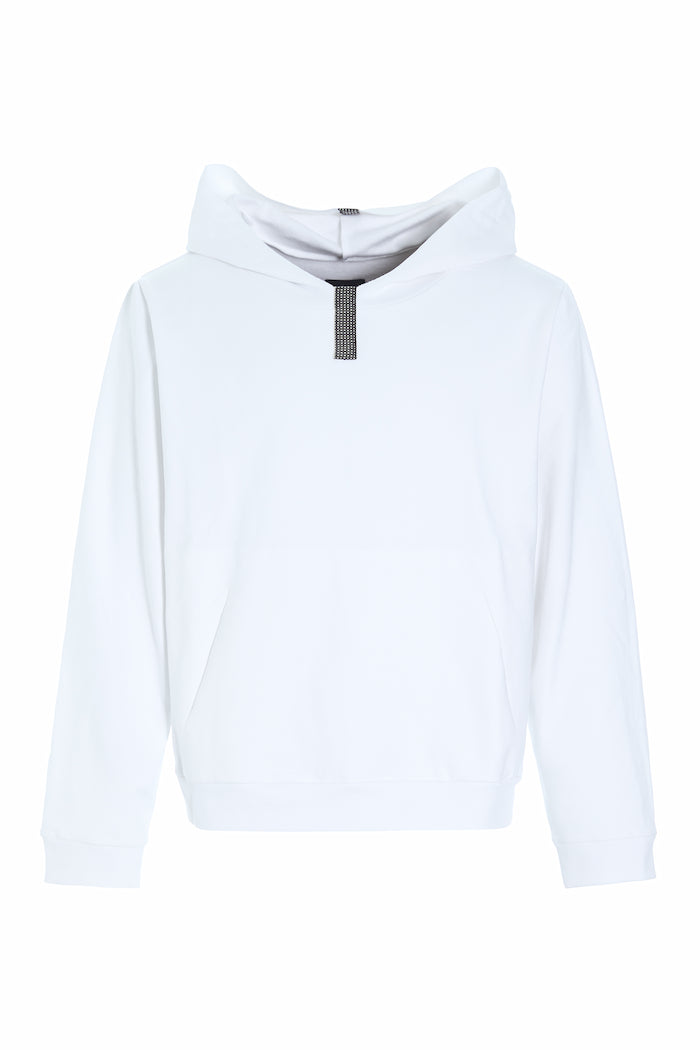 CARL BY STEFFENSEN COPENHAGEN HOODIE SWEAT - 1032C BLOUSES & SWEATERS WHITE 816