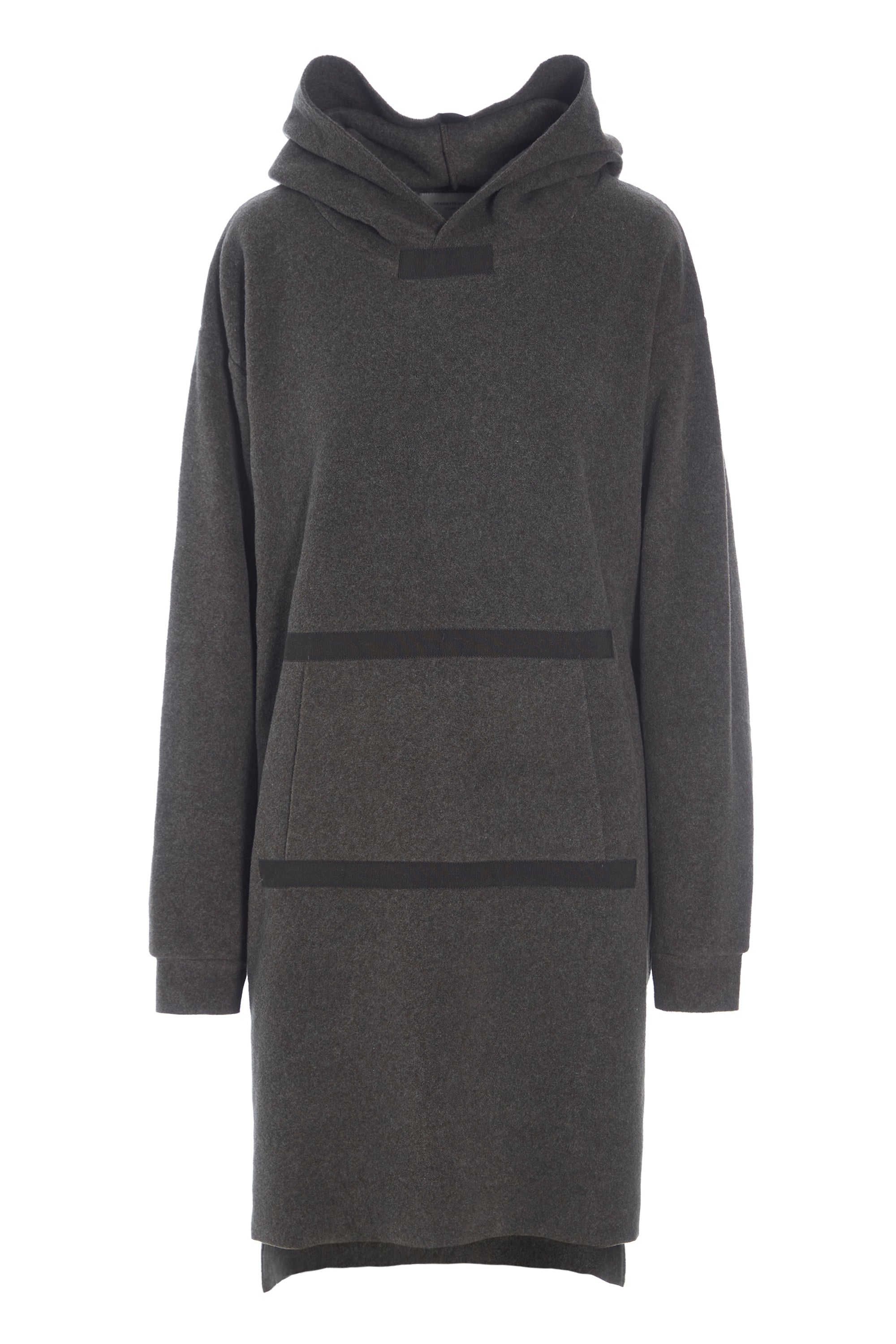 HENRIETTE STEFFENSEN COPENHAGEN HOODIE TUNIC - 1345 TUNICS BARK 320