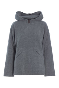 HOODIE WITH POCKETS - 1298 - GREY