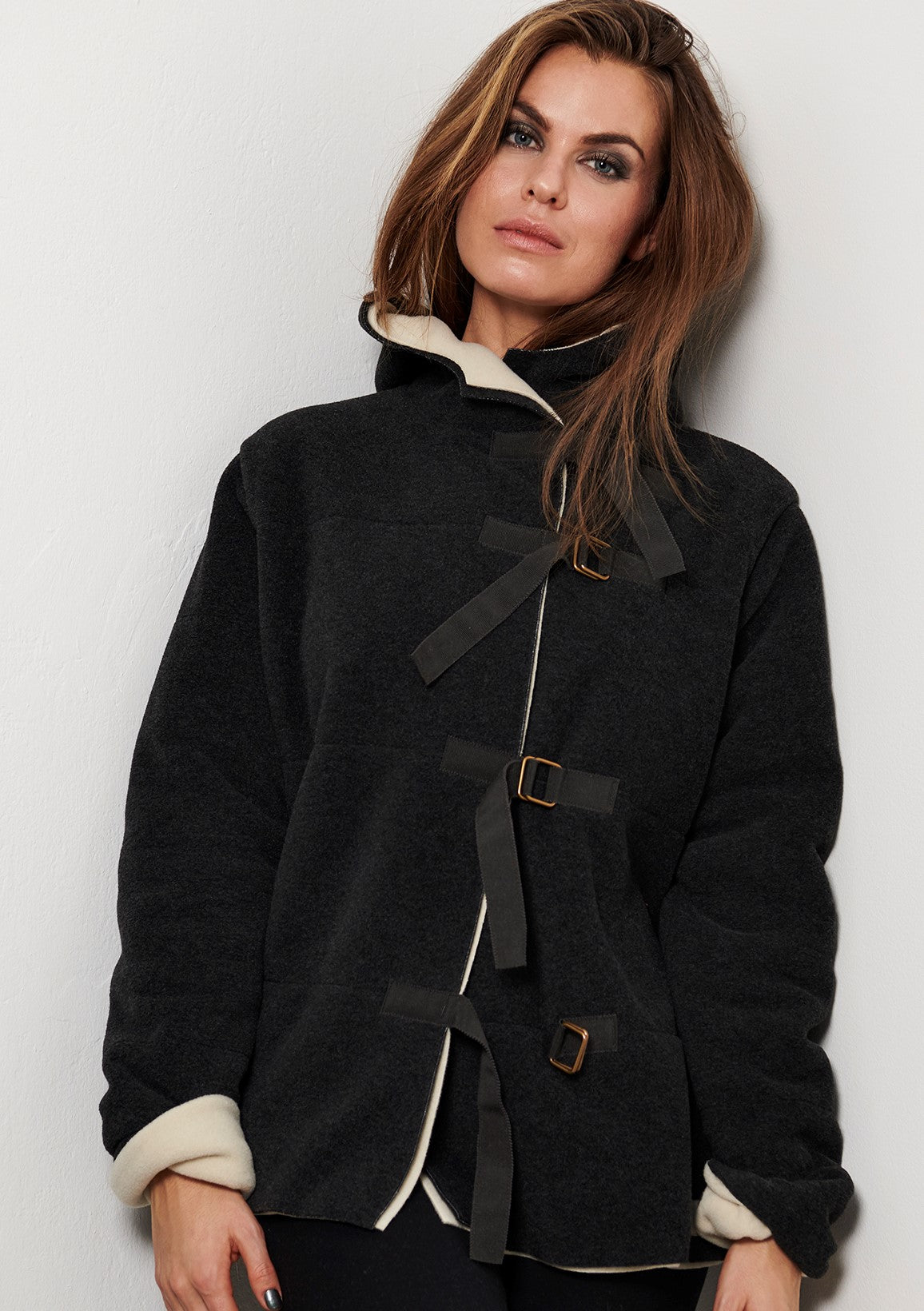 HENRIETTE STEFFENSEN COPENHAGEN JACKET - 7122 JACKETS SOFT BLACK/WINTER WHITE 918