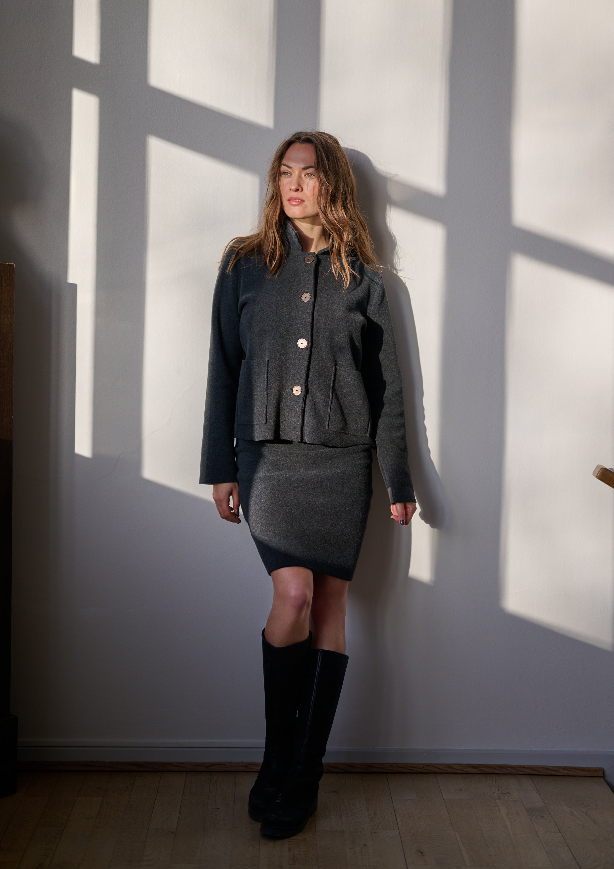 HENRIETTE STEFFENSEN COPENHAGEN JACKET - 7164 CARDIGANS SOFT BLACK 914