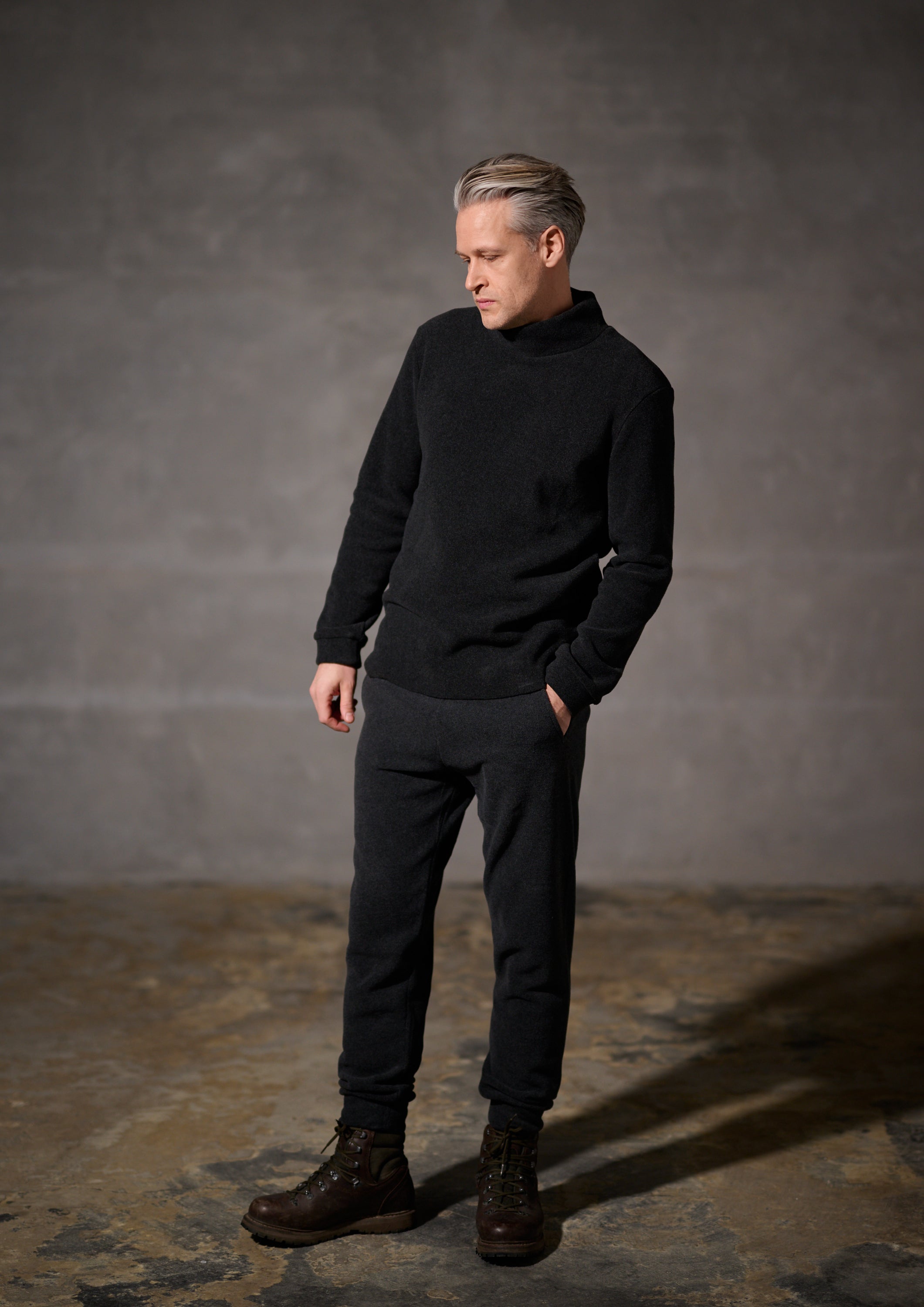 CARL BY STEFFENSEN COPENHAGEN JOGGING PANTS - 1022C BUKSER SOFT BLACK 914