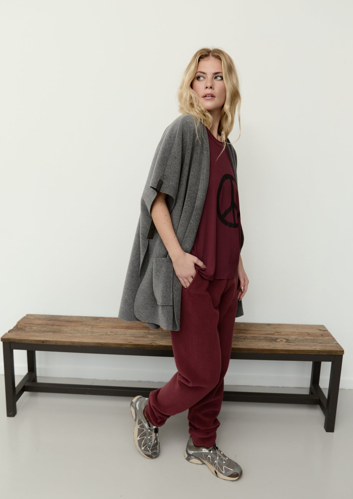 HENRIETTE STEFFENSEN COPENHAGEN JOGGING PANTS - 2110 BUKSER BORDEAUX 474