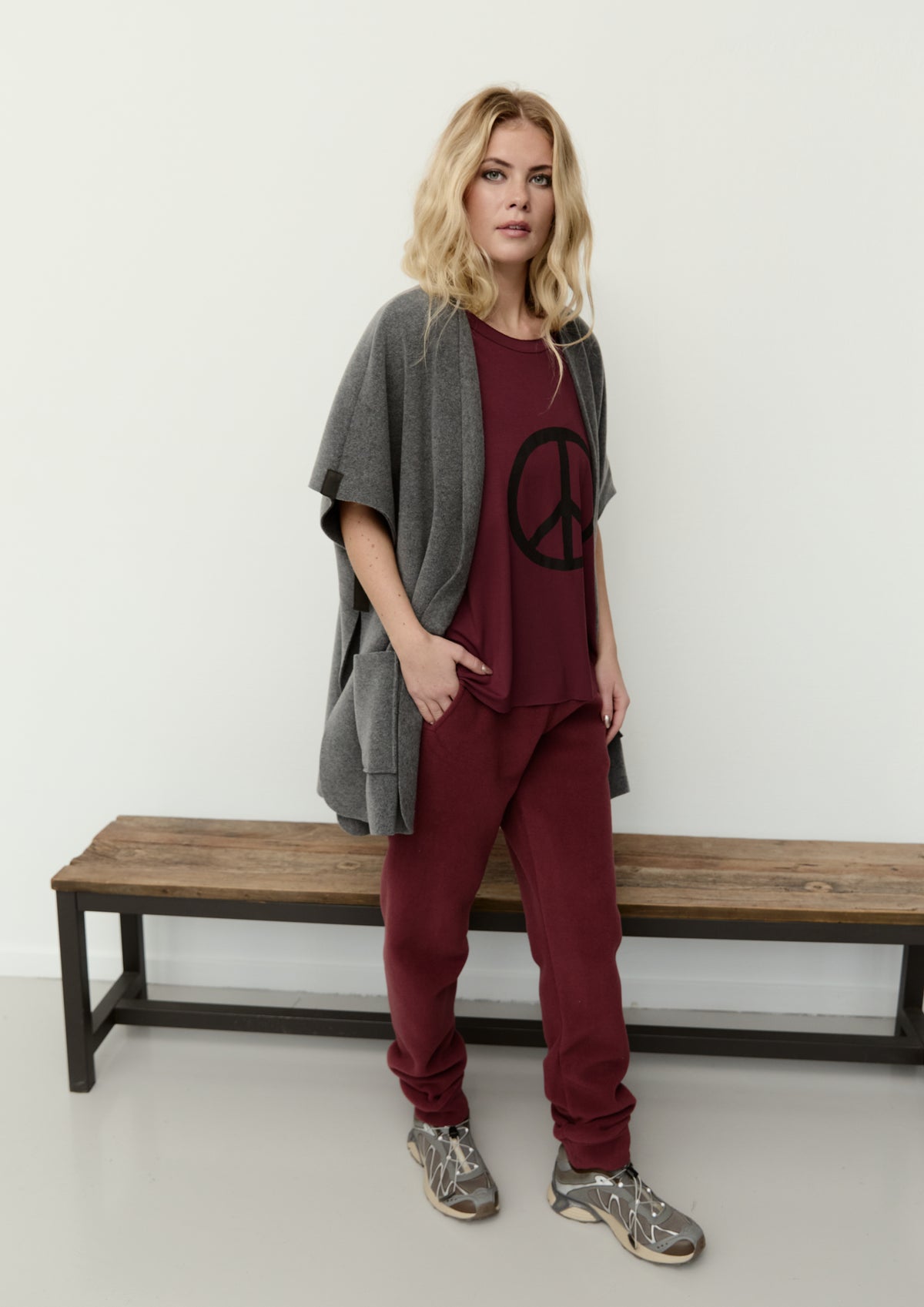 HENRIETTE STEFFENSEN COPENHAGEN JOGGING PANTS - 2110 BUKSER BORDEAUX 474