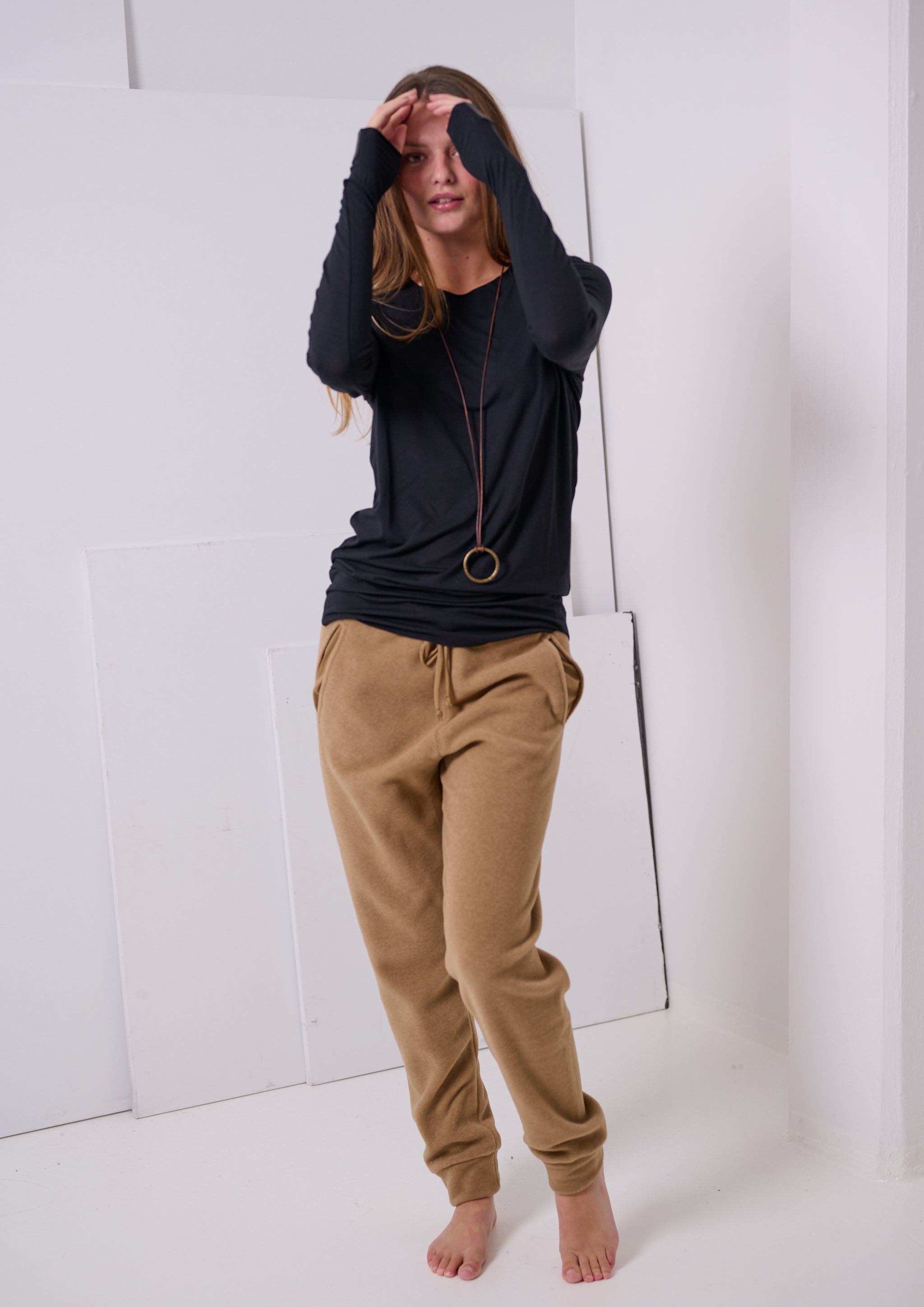 HENRIETTE STEFFENSEN COPENHAGEN JOGGING PANTS - 2110 BUKSER CAMEL 815
