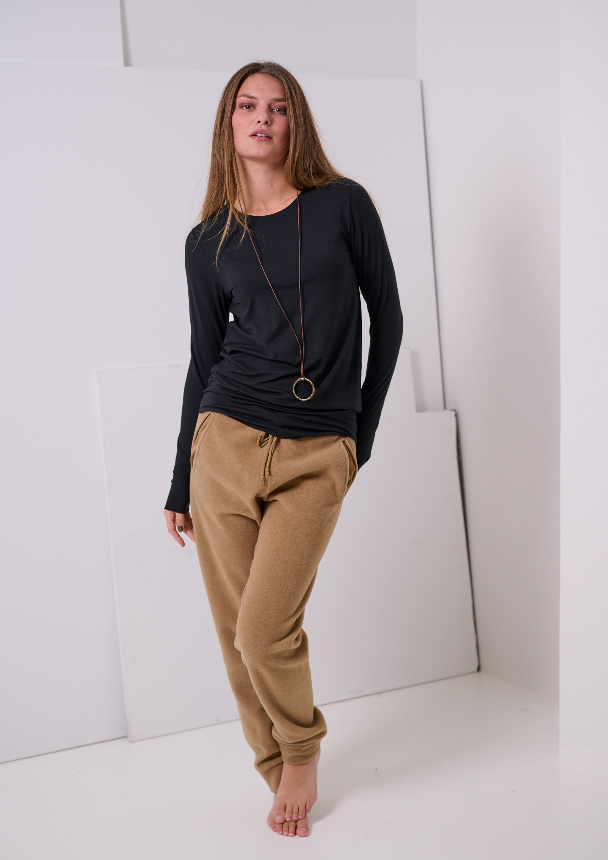 HENRIETTE STEFFENSEN COPENHAGEN JOGGING PANTS - 2110 BUKSER CAMEL 815