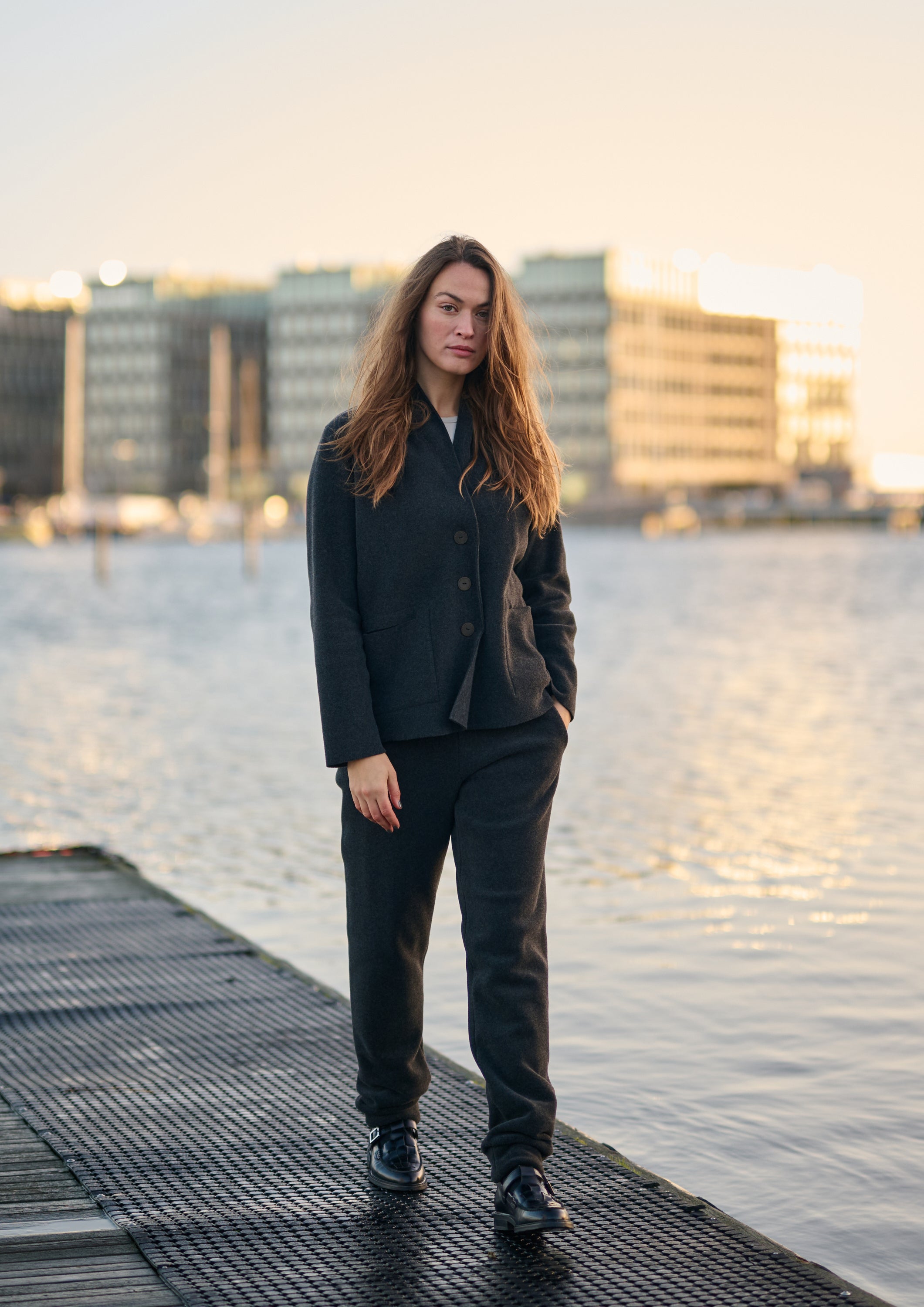 HENRIETTE STEFFENSEN COPENHAGEN JOGGING PANTS - 2110 BUKSER SOFT BLACK 914