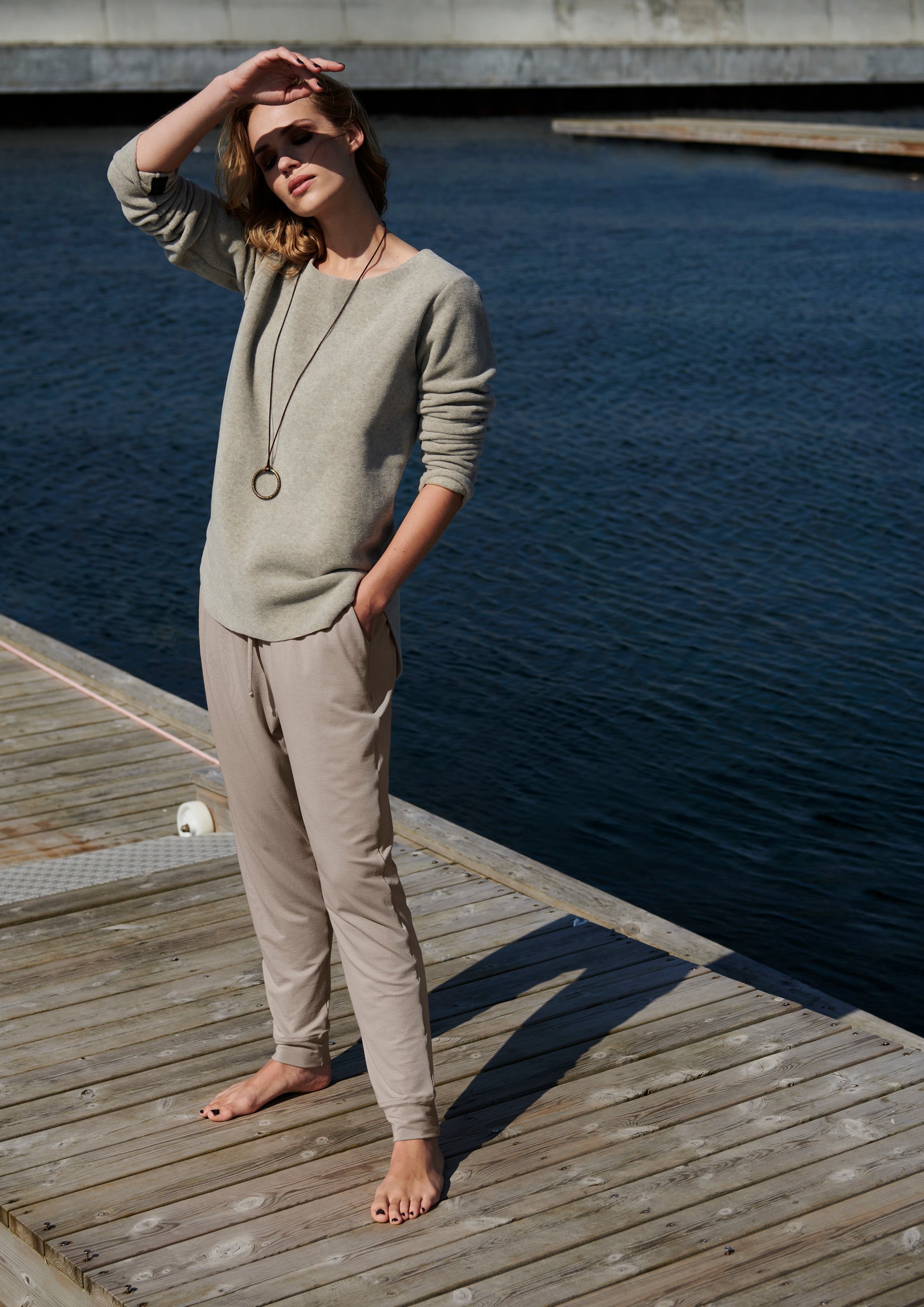 HENRIETTE STEFFENSEN COPENHAGEN JOGGING PANTS - 99012 BUKSER SAND 805
