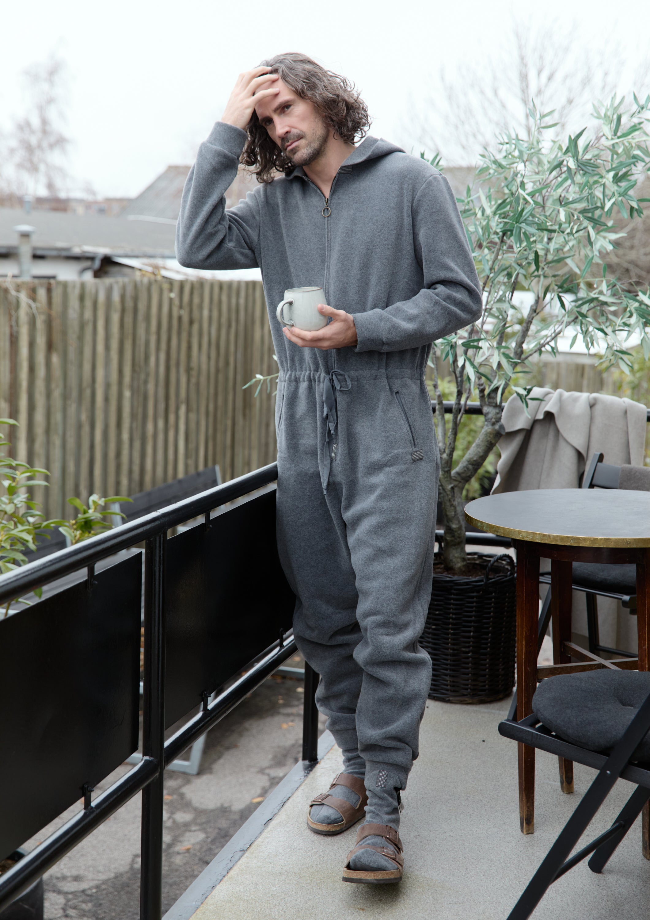 CARL BY STEFFENSEN COPENHAGEN JUMPSUIT MEN - 2900C JUMPSUITS GREY 905