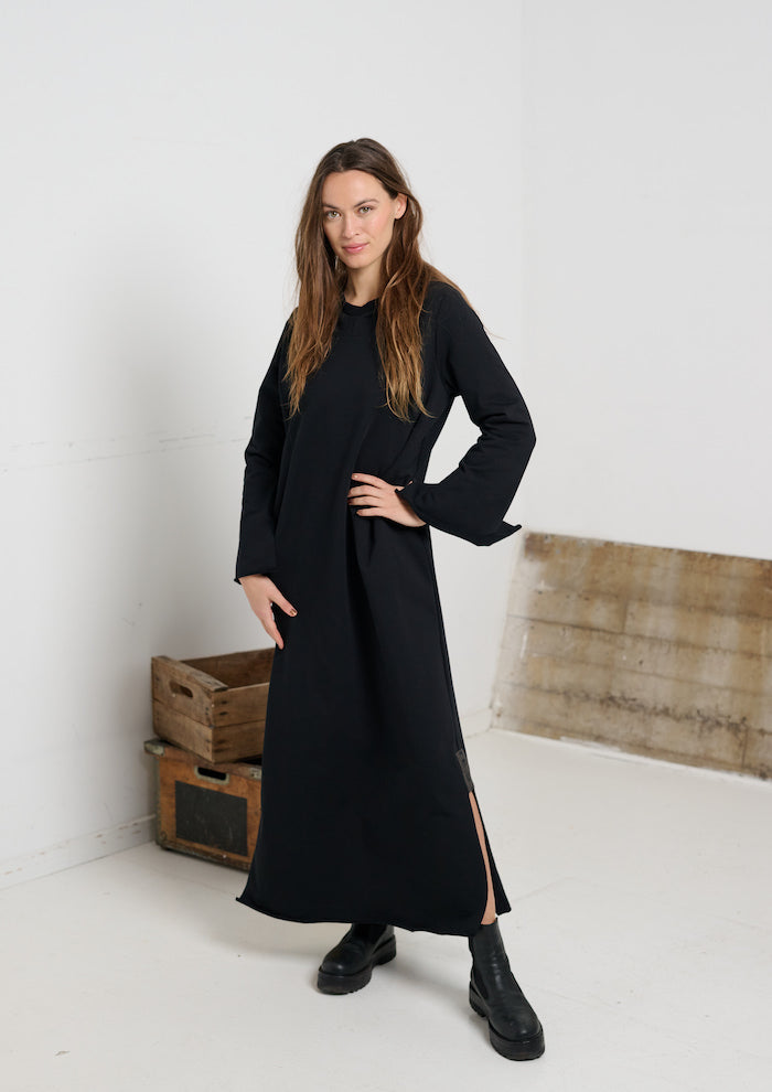 HENRIETTE STEFFENSEN COPENHAGEN KAFTAN DRESS - 73005 KJOLER BLACK 900