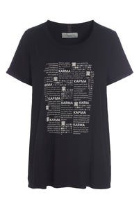 KARMA T-SHIRT - 96065 - BLACK