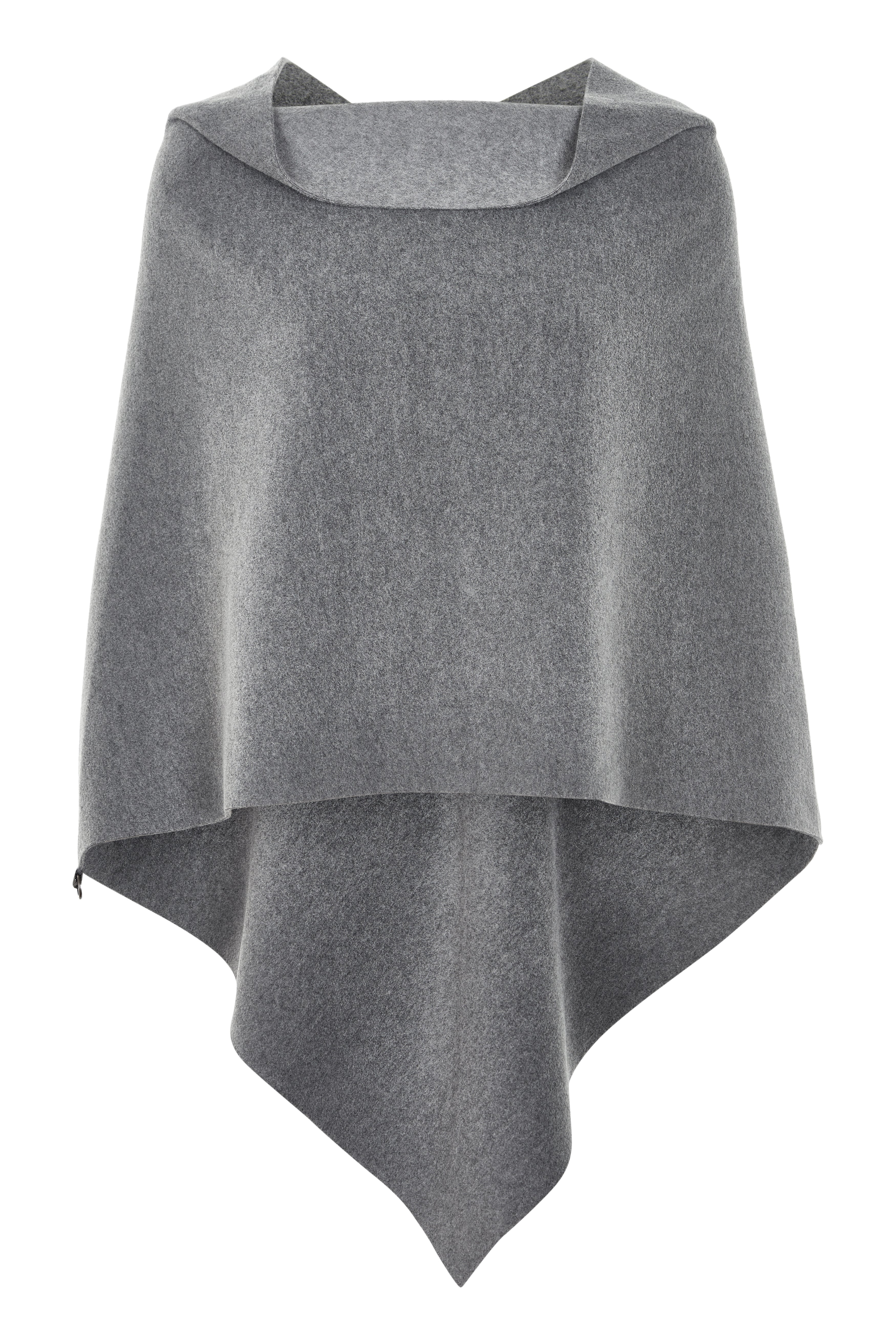 HENRIETTE STEFFENSEN COPENHAGEN LARGE PONCHO - 4040 PONCHOS GREY 905