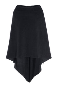 LARGE PONCHO - 4040 - SOFT BLACK