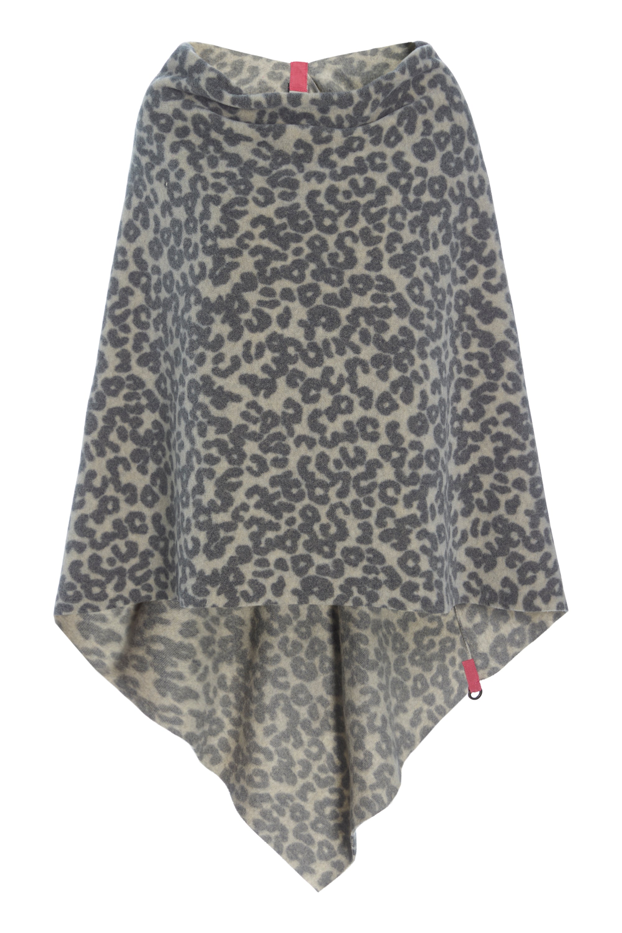 HENRIETTE STEFFENSEN COPENHAGEN LARGE PONCHO - 4040P PONCHOS LEOPARD pink 115