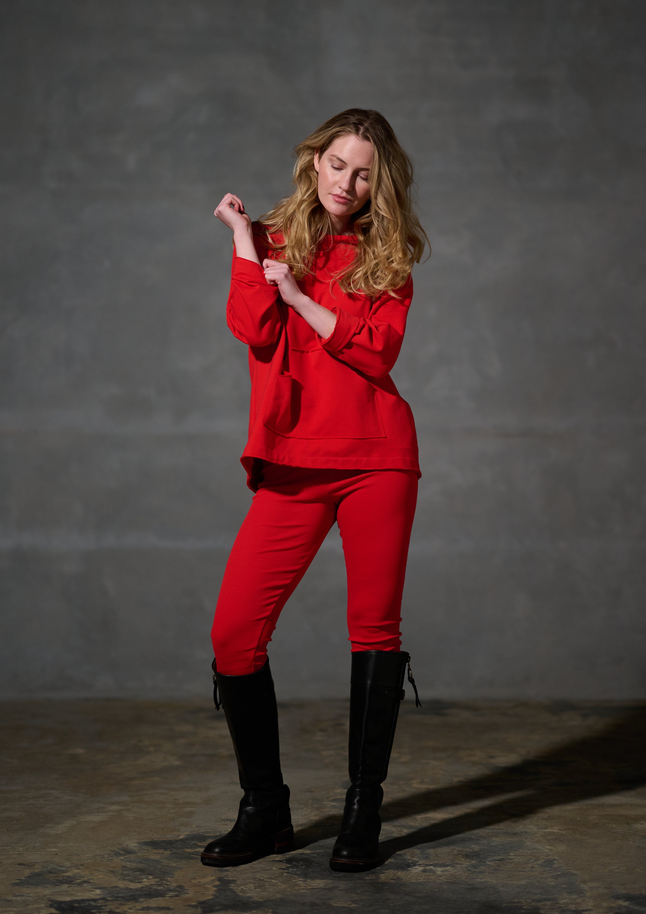 HENRIETTE STEFFENSEN COPENHAGEN LEGGINGS - 72304 BUKSER TOMATO 845