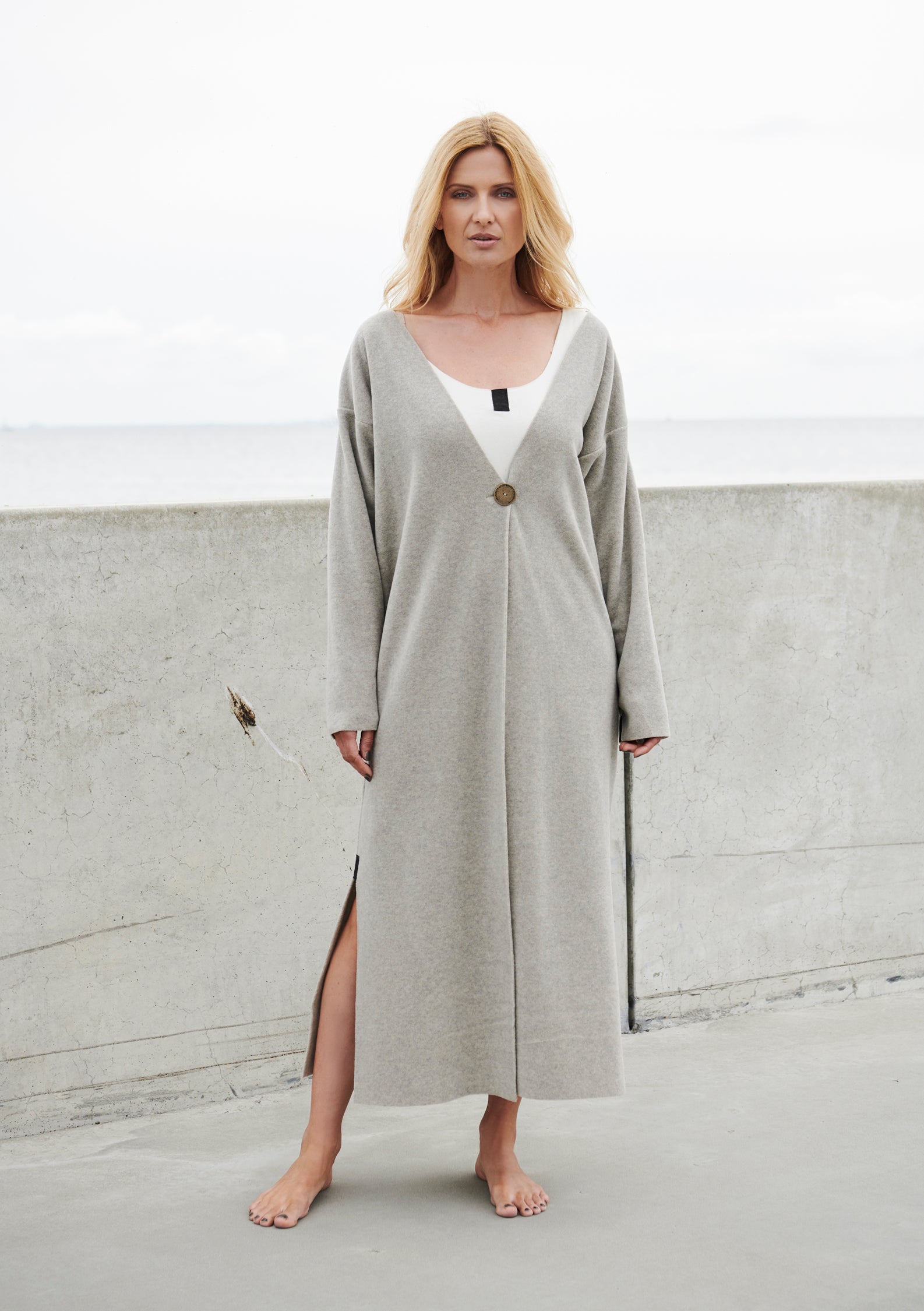 HENRIETTE STEFFENSEN COPENHAGEN LONG CARDIGAN - 7125 CARDIGANS SAND 805