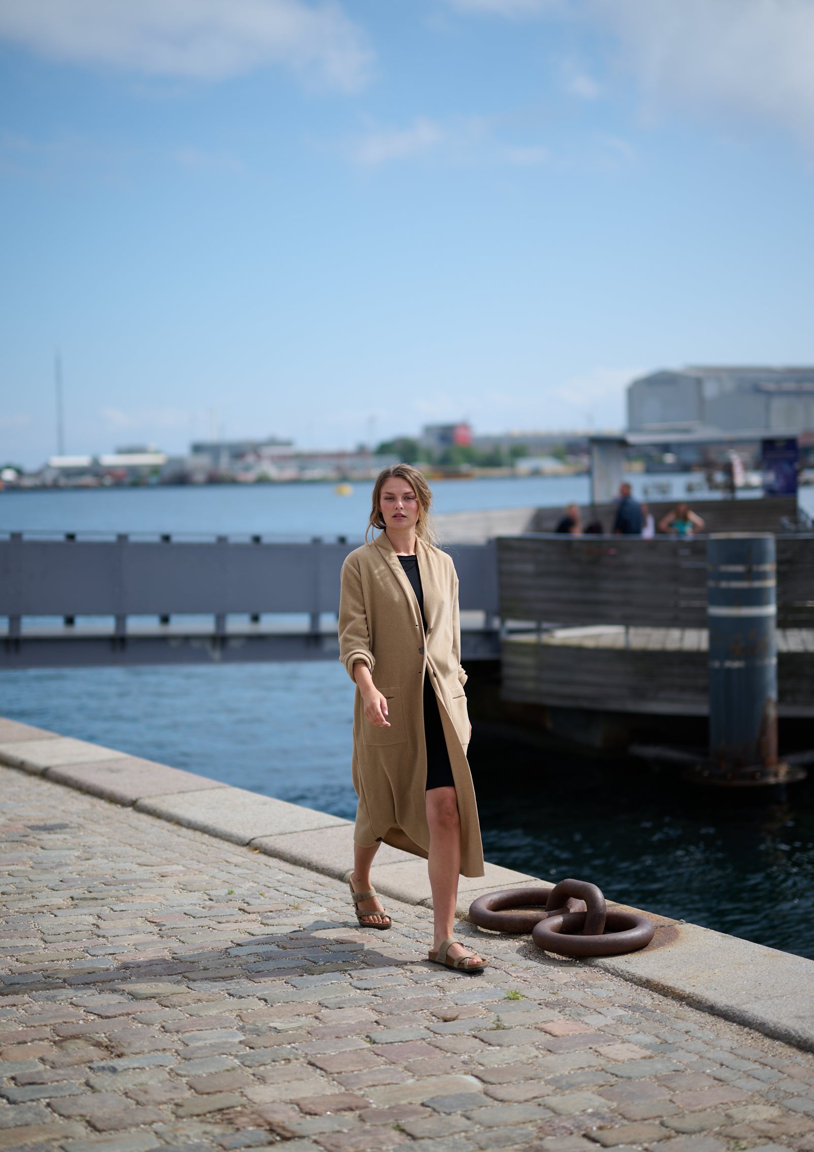 HENRIETTE STEFFENSEN COPENHAGEN LONG CARDIGAN - 7162 CARDIGANS CAMEL 815