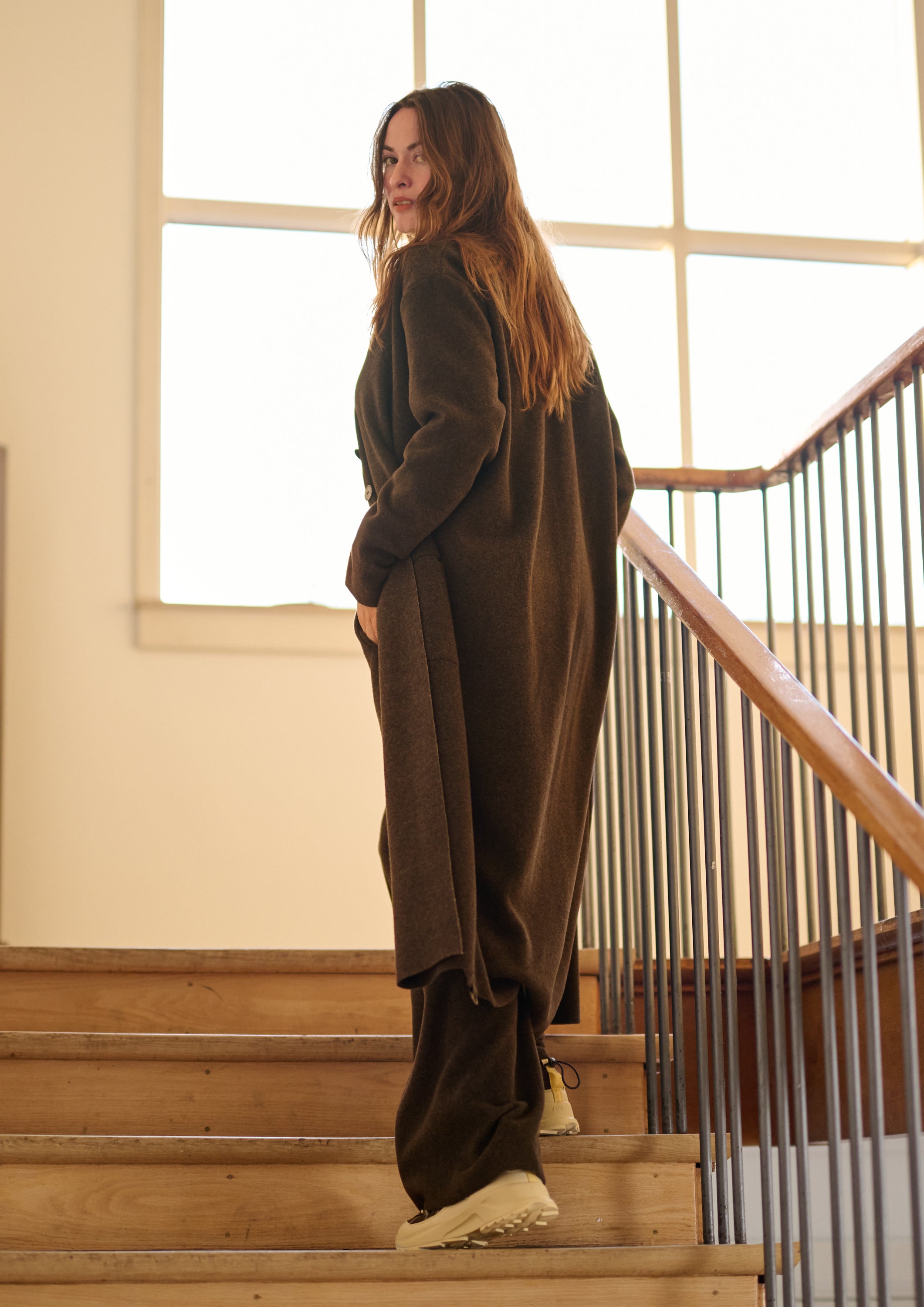 HENRIETTE STEFFENSEN COPENHAGEN LONG CARDIGAN - 7162 CARDIGANS CHOCOLATE 844