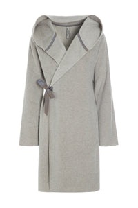 LONG CARDIGAN WITH HOOD - 1012 - SAND