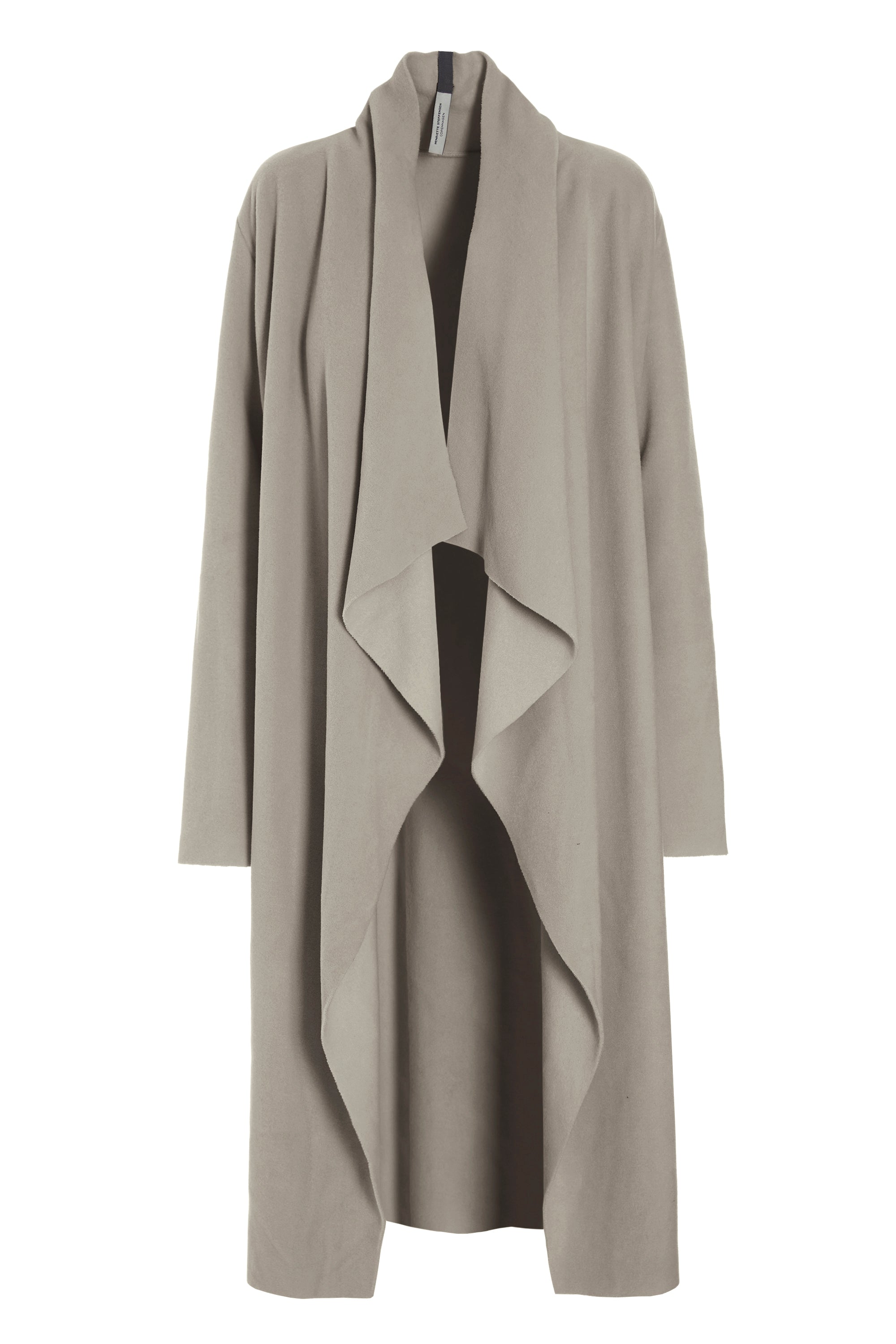 HENRIETTE STEFFENSEN COPENHAGEN LONG CARDIGAN W/ "WATERFALL" - 7131 CARDIGANS ELEPHANT 654